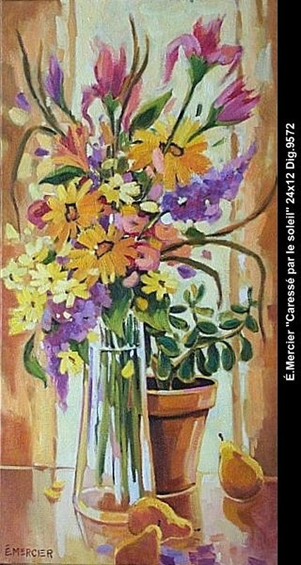 9572 - Elaine Mercier - Caressé par le soleil - 24x12