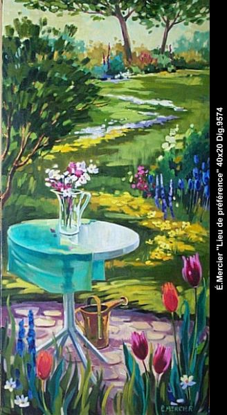 9574 - Elaine Mercier - Lieu de préférence - 40x20