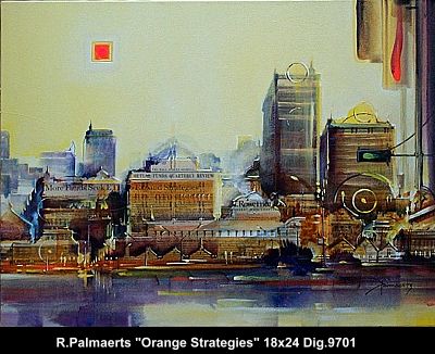 9701 - Roland Palmaerts - Orange stratégies - 18x24