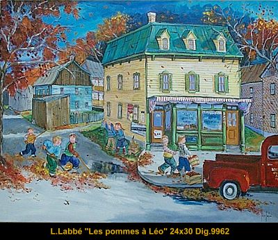 #9962 - Lise Labbe - Les pommes à Léo - 24x30