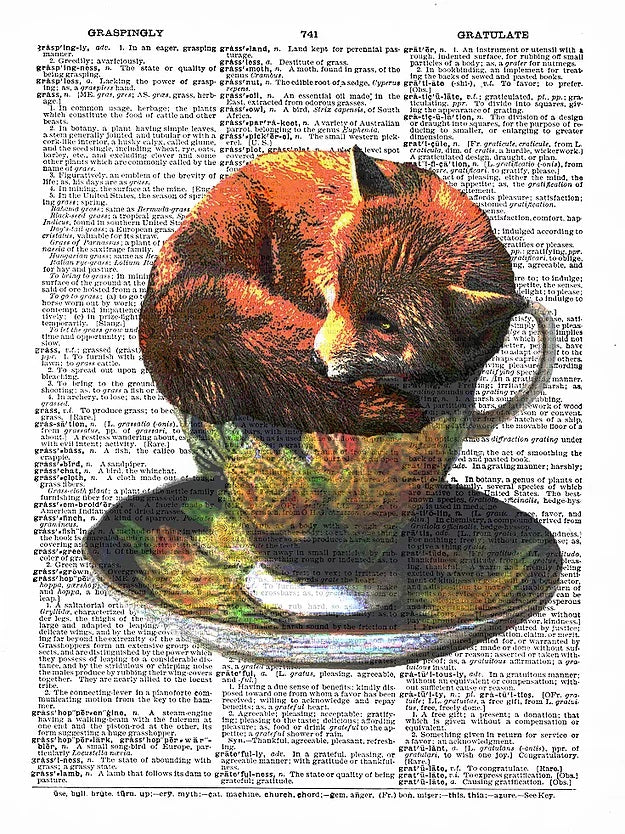 AW00034  ArtnWordz - Teacup Fox