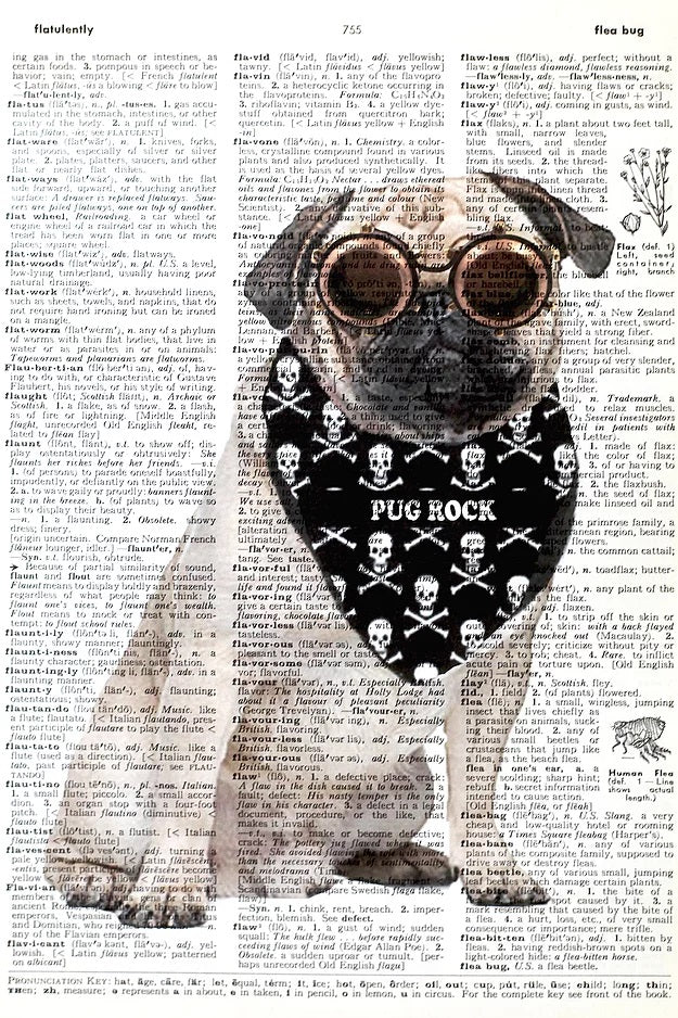 AW00078 - ArtnWordz - Steam Punk Pug
