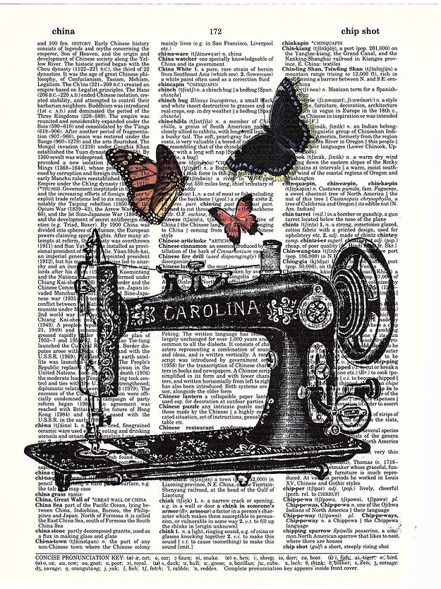AW00086 - ArtnWordz - Sewing Machine Butterflies