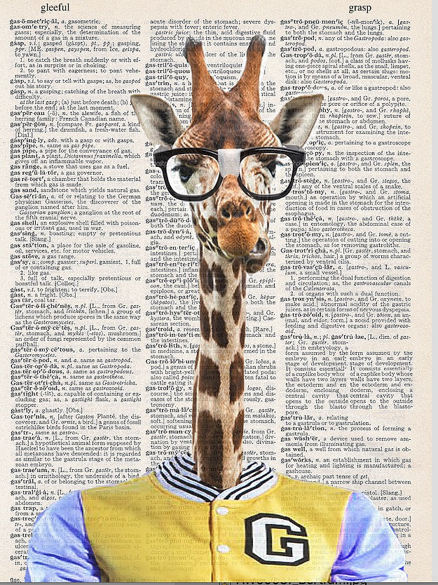AW00087 - ArtnWordz - Bertram Male Giraffe