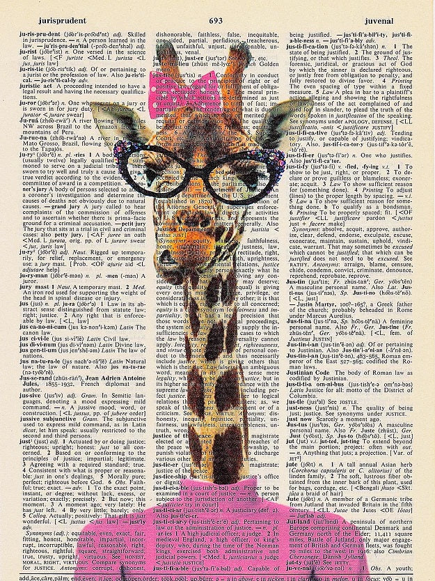 AW00092 ArtnWordz - Pinky Female Giraffe