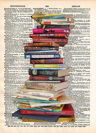 AW00115 - ArtnWordz - Stacked Books