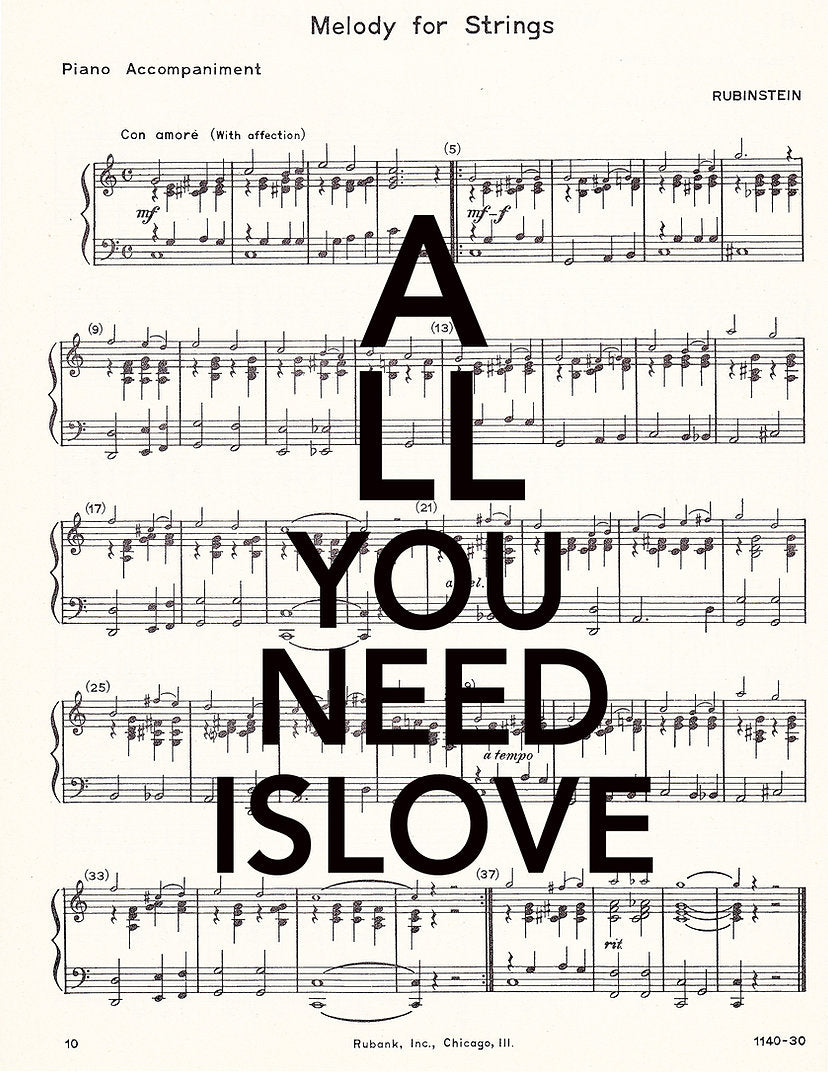 AW00135 - ArtnWordz - All You Need is Love - Music
