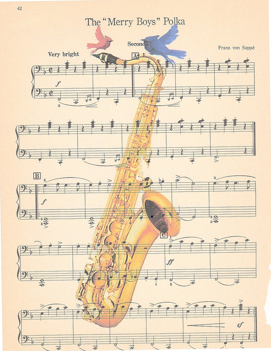 AW00164 - ArtnWordz - Saxophone Birds