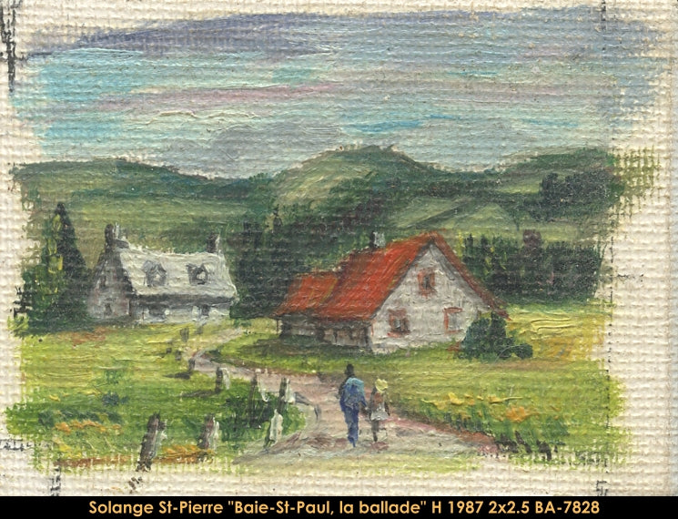 BA7828 - Baie St Paul, la ballade -  SOLANGE ST-PIERRE - 2x2.5