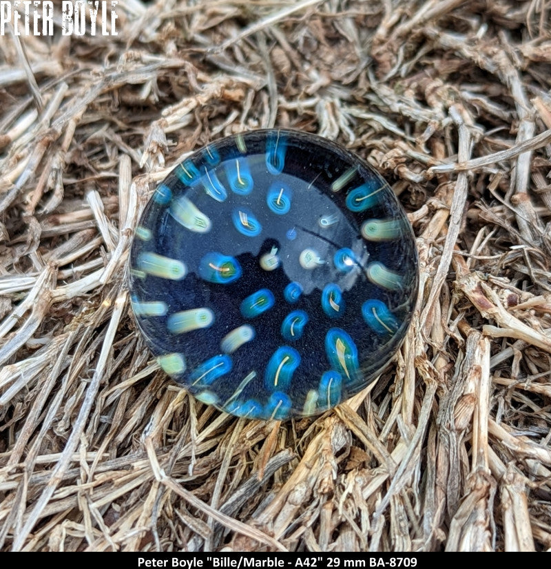 ba8709 - PETER BOYLE (A42) -BILLE - MARBLE (29MM) - ART GLASS - ART VERRIER