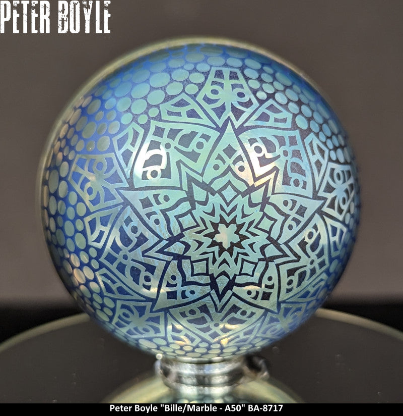 BA8717 - PETER BOYLE (A50) -BILLE - MARBLE (--MM) - ART GLASS - ART VERRIER