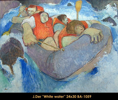 BA1059 - White Water - JOHN DER - 24x30