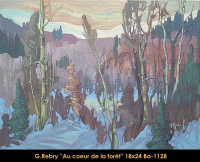 BA1128 - Au coeur de la forêt - GASTON REBRY - 18x24