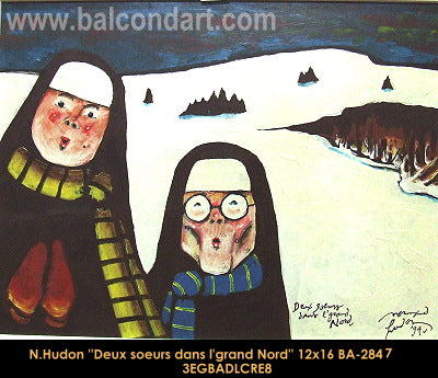 BA2847 - Deux soeurs dans l'Grand Nord - NORMAND HUDON - 12x16