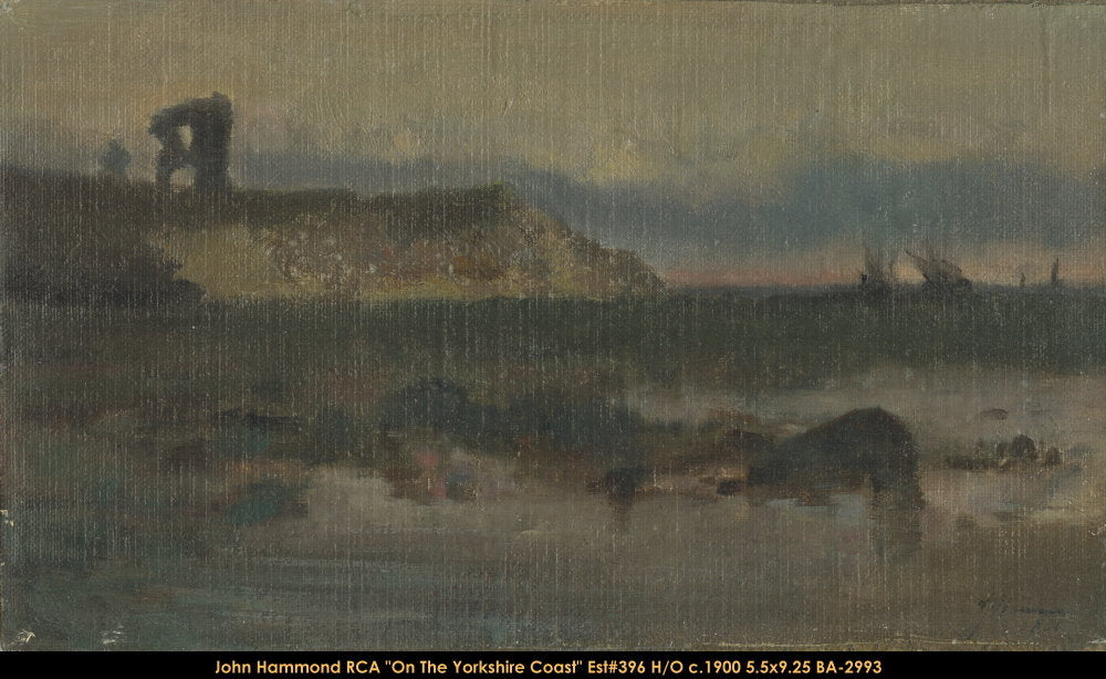 BA2993 - On the Yorkshire Coast - JOHN HAMMOND (1902) - 5.5x9.25