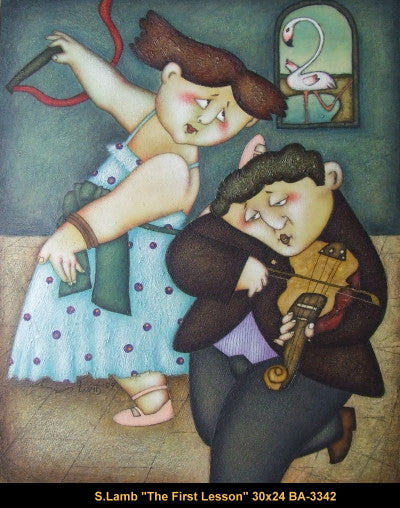 BA3342 - Steven Lamb - The First Lesson - 30x24