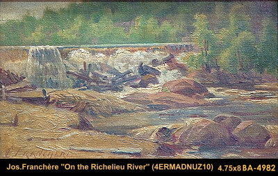 BA4982 - Joseph Franchere - On the Richelieu River - 5x8