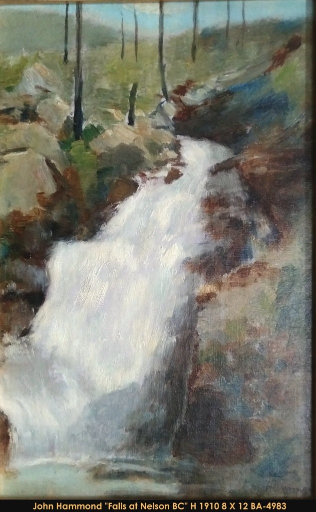 BA-4983 - Falls At Nelson, BC - JOHN A.HAMMOND - 8x12