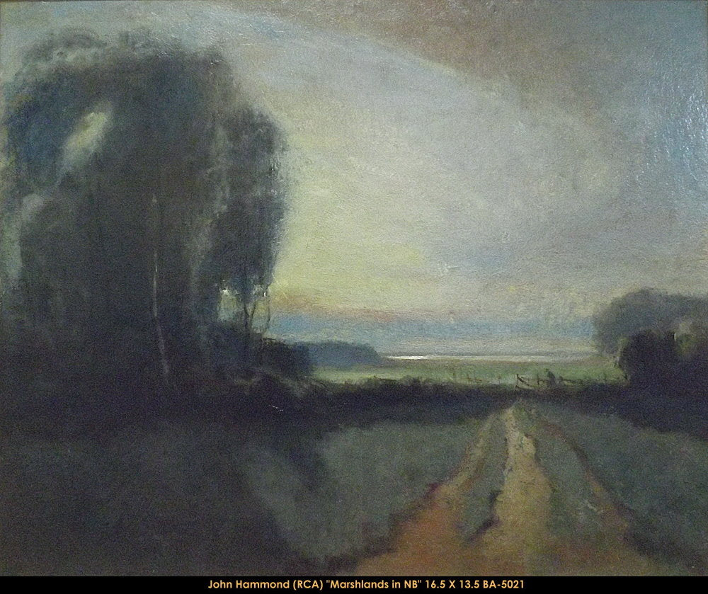 BA5021 - MARSHLAND IN NEW BRUNSWICK (1910) - JOHN HAMMOND - 16.5X13.5