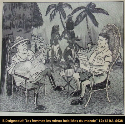 BA5438 - Les femmes les mieux habillées du monde (DESSIN ) - ROBERT DAIGNAULT -12x12