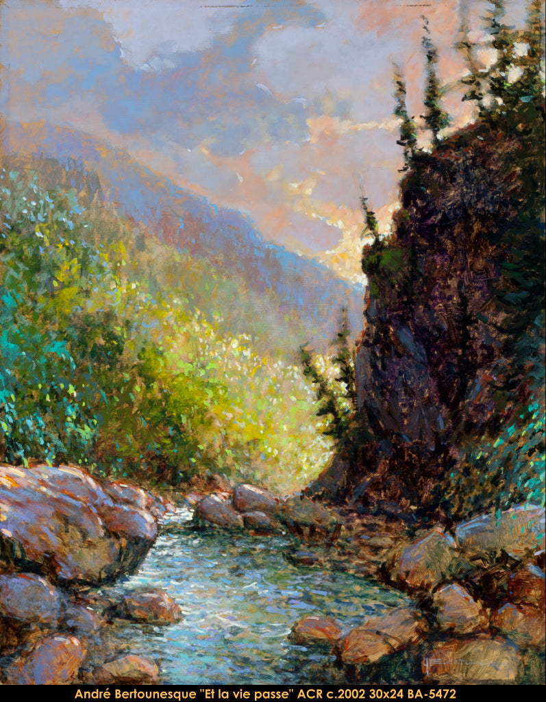 BA-5472 - Et la vie passe - ANDRÉ BERTOUNESQUE - 30x24