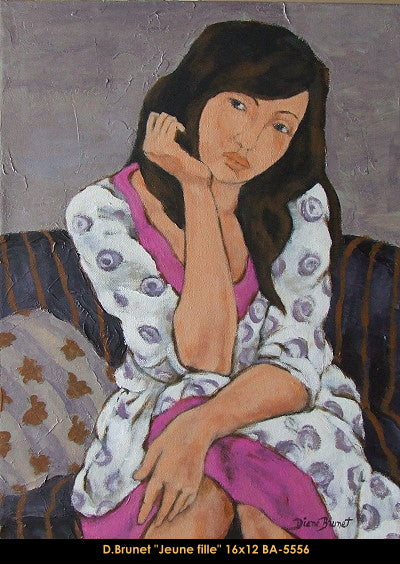 BA-5556 - Jeune fille - 16x12