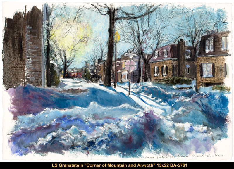 BA5781 - Corner of Mountain & Antwoth - L.SCHNEIDER-GRANATSTEIN - 15x22 (ENC)