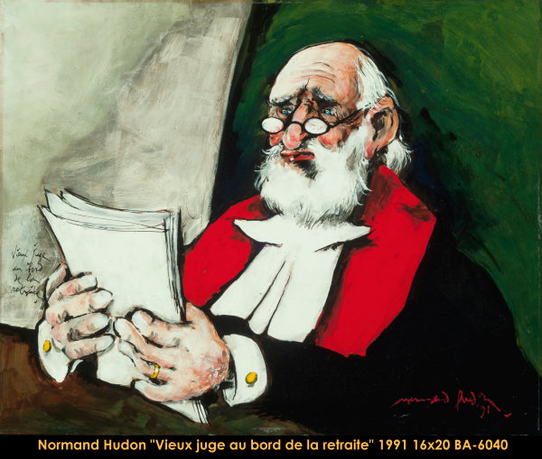 BA6040 - Vieux juge au bord de la retraite - NORMAND HUDON - 16x20