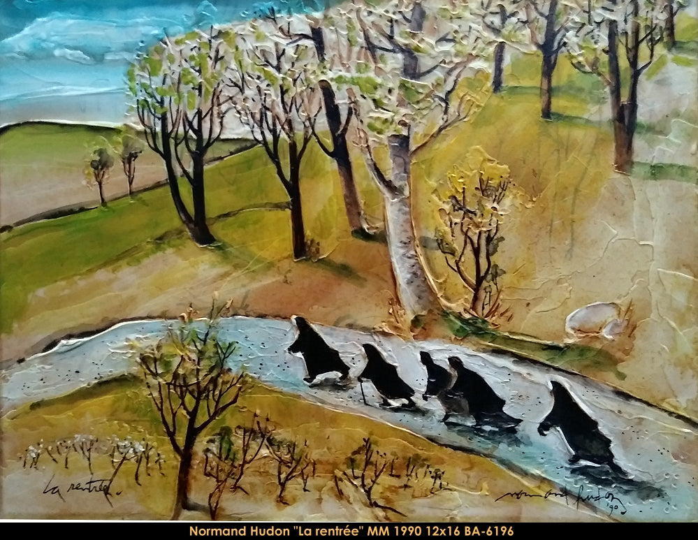 BA6196 - LA rentrée - NORMAND HUDON - 12x16