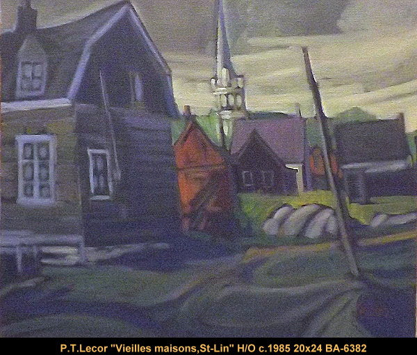 BA6382 - Paul TEX Lecor - Vieilles maisons, St-Lin, 1985 - 20x24