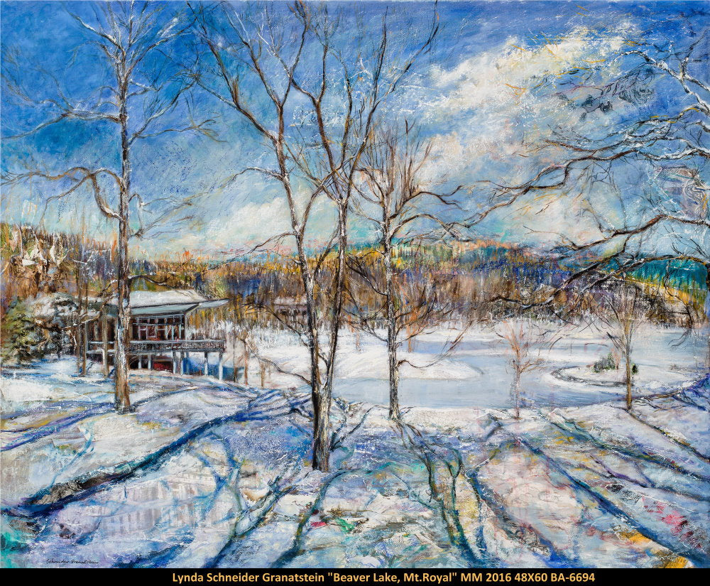 BA6694 - Lynda S.Granatstein - Beaver Lake, Mt. Royal - 48x60