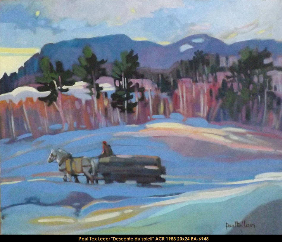 BA6948 - Paul TEX Lecor - scène de ferme - 20x24