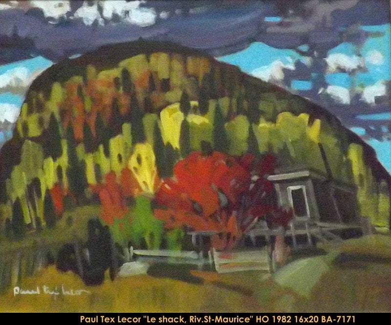 BA7171 - Paul TEX Lecor - Le Shack rivière St-Maurice - 16x20