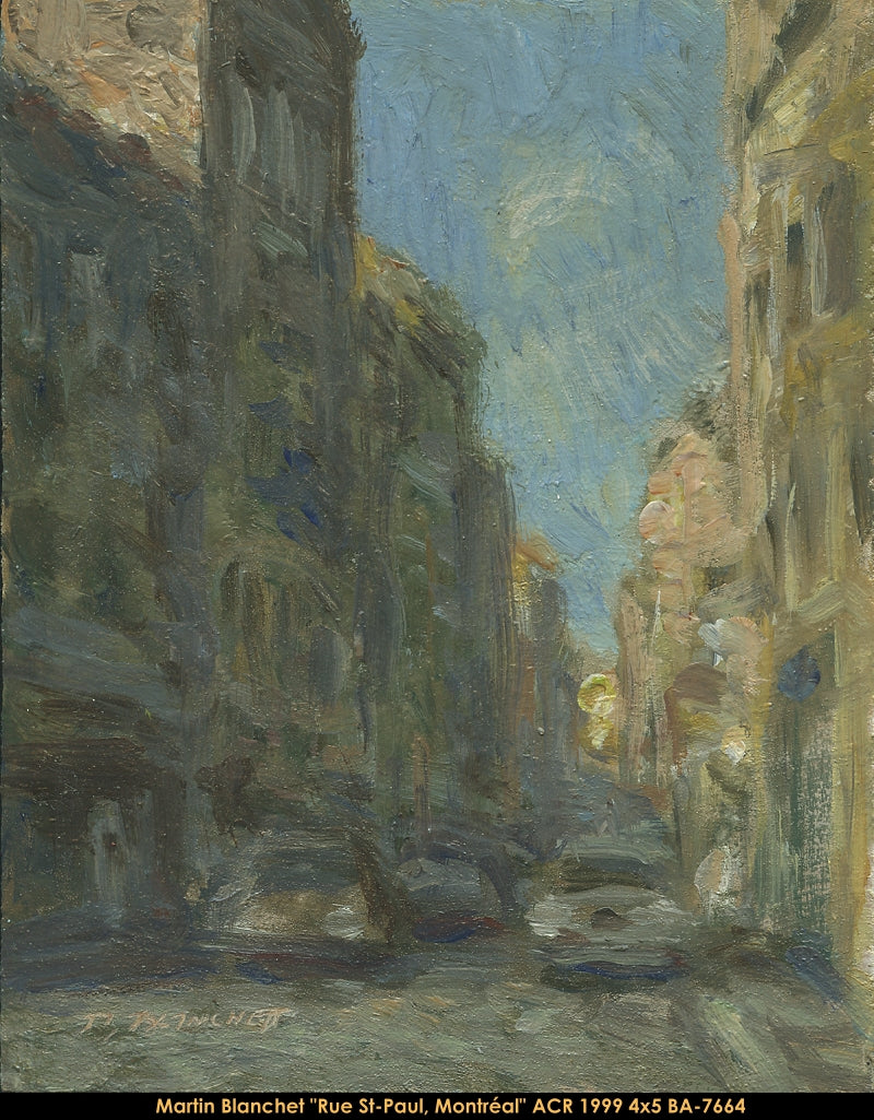 BA-7664 - MARTIN BLANCHET - Rue St-Paul, Montréal - 4x5