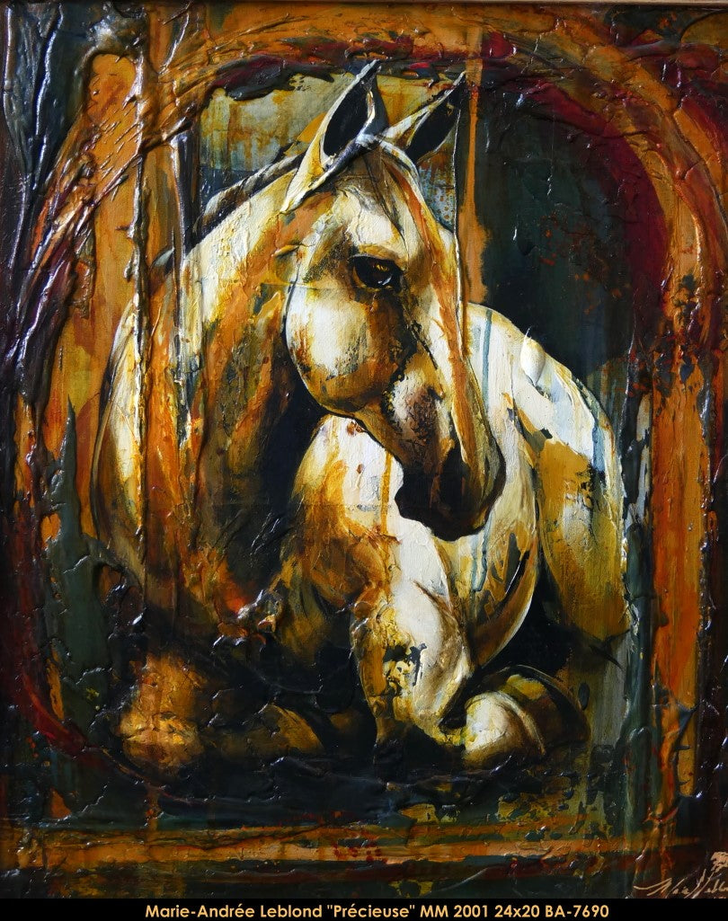 BA-7690 - Précieuse _ M.A.LEBLOND  - 24x20