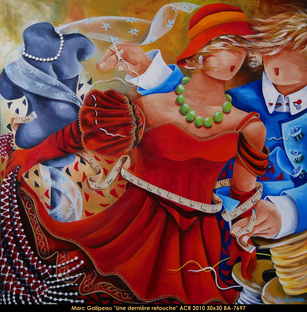 BA7697 - Marc Galipeau - Une dernière retouche - 30x30