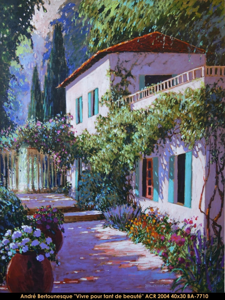 BA7710 - Vivre pour tant de beauté - ANDRÉ BERTOUNESQUE - 40x30