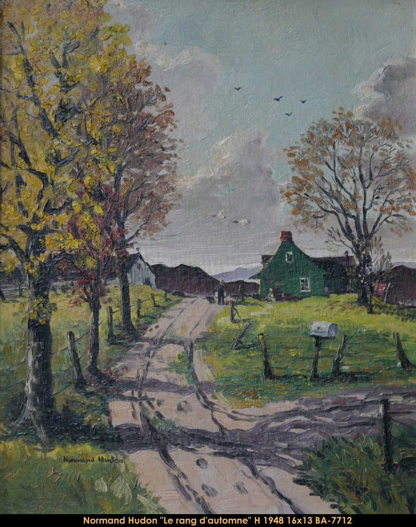 BA7712 - Le rang d'automne (1948) - NORMAND HUDON -16x13