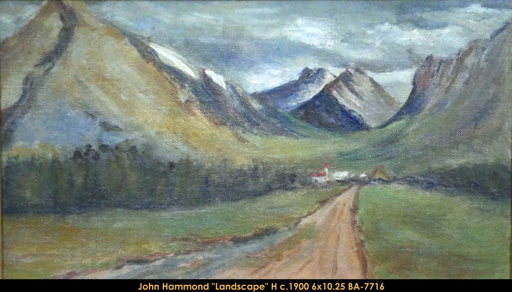 BA7716 - LANDSCAPE (1900) - JOHN HAMMOND - 6X10.5