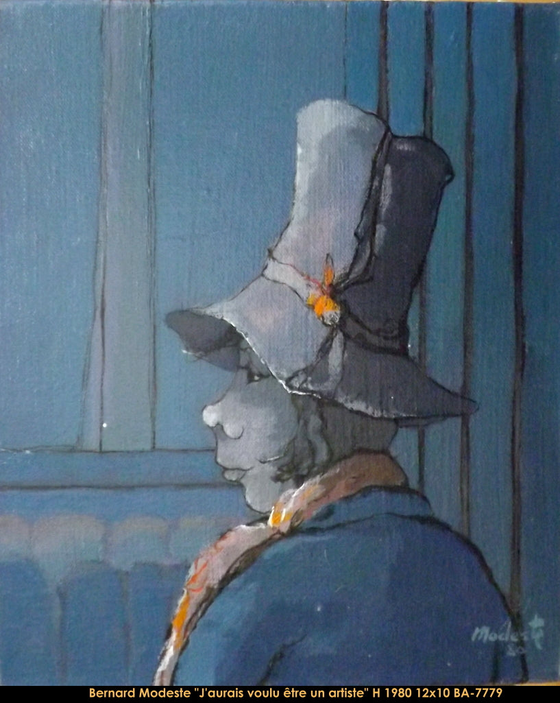 BA7779 - J'aurais voulu être un artiste - BERNARD MODESTE - 12x10