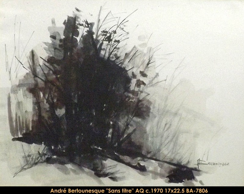 BA-7806 - Sans titre - ANDRÉ BERTOUNESQUE - 17x22.5