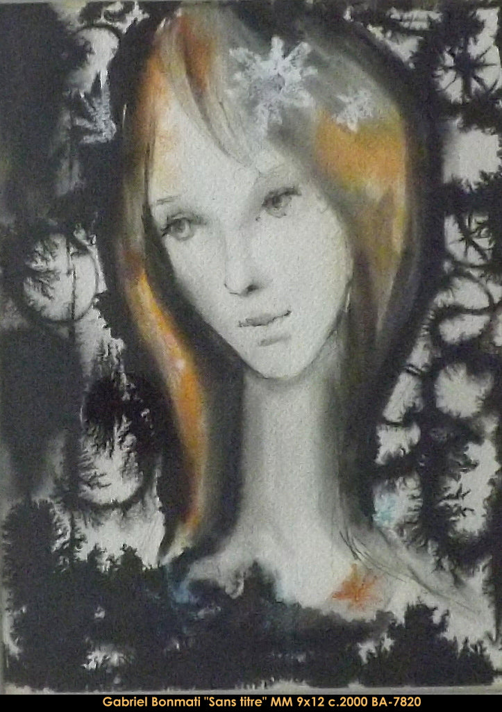 BA7820 - Gabriel Bonmati - Sans titre (oeuvre sur papier, encadré incl.) - 9x12