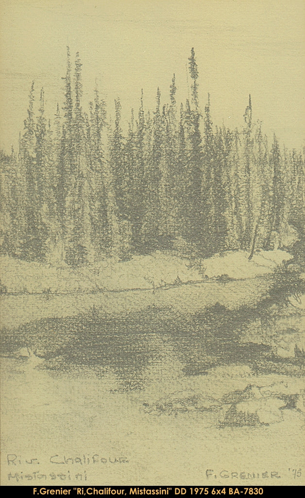 BA7830 - Riv.Chalifour, Mistassini (DESSIN) - F.GRENIER