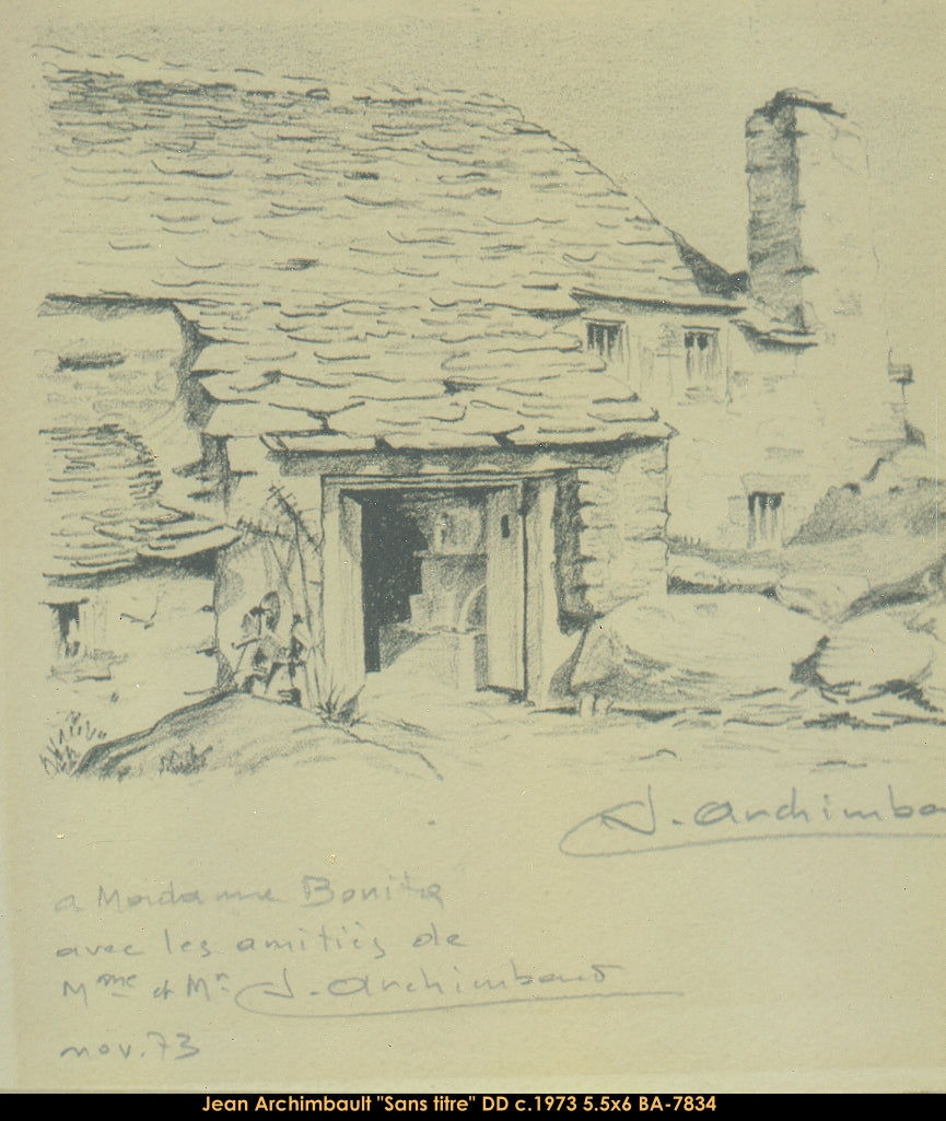 BA7834 - Sans titre (DESSIN) - JEAN ARCHIMBAULT - 6x5