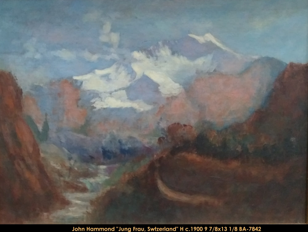 BA7842 - Jung Frau, Swtzerland (1900) - JOHN HAMMOND - 9 7/8x13 1/8