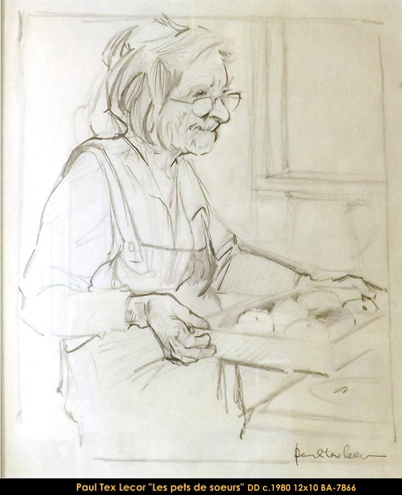 BA7866 - Paul TEX Lecor - Les pets de soeur - 12x10 Dessin encadré