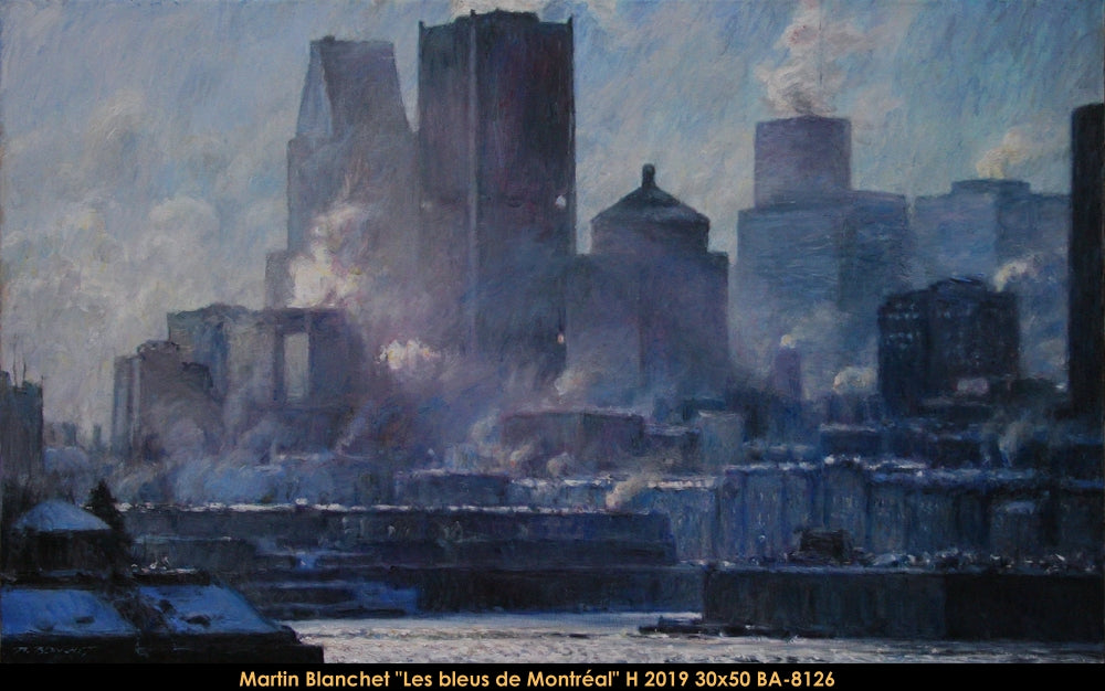 BA8126 - Les bleus de Montréal - MARTIN BLANCHET - 30x50