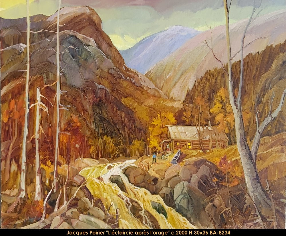 BA-8234 - L'éclaircie après l'orage - JACQUES POIRIER - 30x36