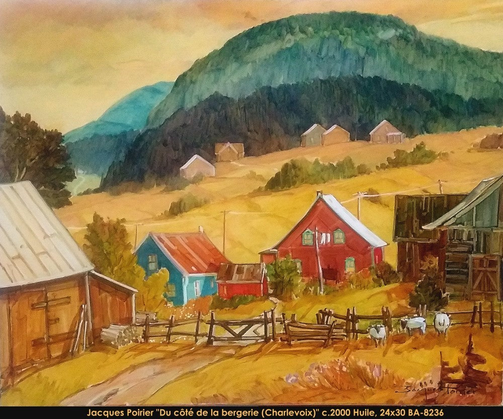 BA8236 - Du côté de la bergerie - Charlevoix - JACQUES POIRIER - 24x30
