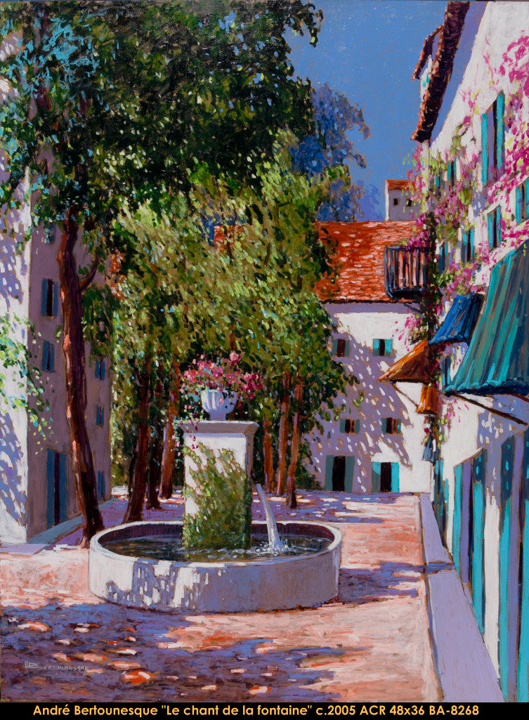 BA-8268 - Le chant de la fontaine - ANDRÉ BERTOUNESQUE - 48x36